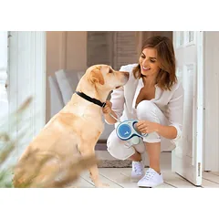 Flexi New Comfort L Tape 5 m, Raudona įtraukiama juostinė pavadėlė šunims iki 60 kg — 2 nuotrauka