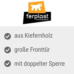 Ferplast narvas šunims Dog Fort, B 100,5 x T 59 x H 82,5 cm — 3 nuotrauka