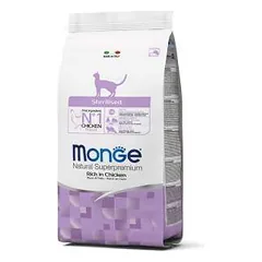 Monge Sterilised su vištiena, sausas maistas katėms 1,5 kg parduotuvėje petreon.lt