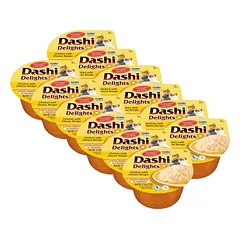 Inaba DASHI papildomas kačių maistas - vištienos ir sūrio skonio sultinys 12x70 g 