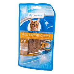 BOGADENT DENTAL ENZYME CHIPS CHICKEN CAT traškučiai katėms dantų priežiūrai, su vištiena, 50 g photo