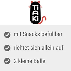 TIAKI skanėstų žaislas katėms Tumbler, 1 vnt. — 3 nuotrauka