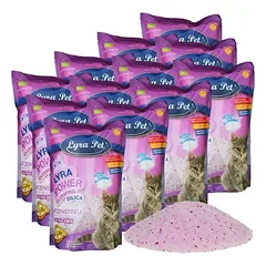 Lyra Pet® Lyra Power® Silica silikagelio grumstelinis kraikas katėms, 6 x 5 l + talpykla — 4 nuotrauka