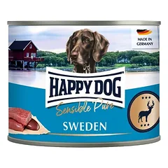 HAPPY DOG Sensible Pure Sweden 200 g šlapio šunų ėdalo su elniena