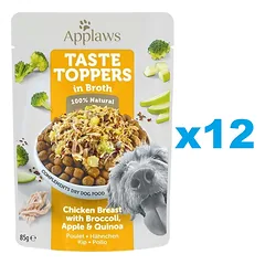 APPLAWS Taste Toppers Vištienos krūtinėlė, brokoliai ir kvinojos sultinyje 12x85 g