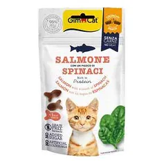GimCat Crunchy skanėstas katėms su špinatais ir lašiša, 50 g