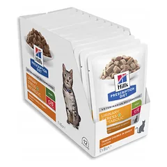 Hill's Prescription Diet Cat C/D Urinary Multicare Stress Metabolic su vištiena, veterinarinis maistas katėms 12 x 85 g parduotuvėje ramiosblusos.lt