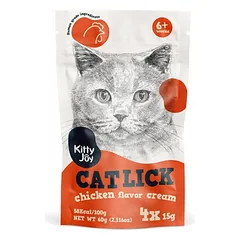 Kitty Joy kreminis skanėstas katėms su vištienos skoniu, 60 g