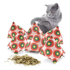 Canadian Cat Company minkštos pagalvėlės su katžole, 6 vnt. rinkinys, piramidė XL, Rombai — 2 nuotrauka