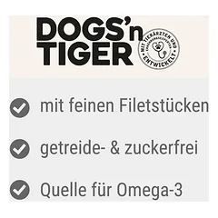 Dogs'n Tiger Cat Filet drėgnas maistas katėms 12 x 70 g — 3 nuotrauka
