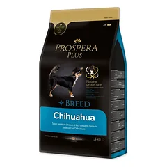Prospera Plus Chihuahua sausas maistas suaugusiems čihuahua veislės šunims su vištiena ir ryžiais, 1,5 kg