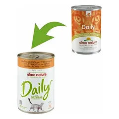 Almo Nature Daily ar tītara gaļu 400 g - konservi kaķiem