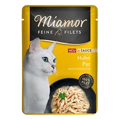 Miamor Feine Filets padaže, drėgnas maistas katėms 6 x 100 g — 1 nuotrauka