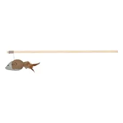 Trixie Meškerė su pele ir plunksnomis, medis/džiutas, 50 cm