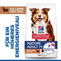 Hill's Science Plan Mature Adult 7+ Medium su ėriena ir ryžiais, sausas maistas šunims — 3 nuotrauka