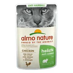 Almo Nature Holistic Anti Hairball su vištiena, drėgnas maistas katėms 70 g — 2 nuotrauka