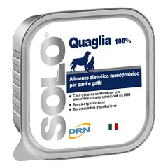 DRN Solo Quaglia monoproteininis drėgnas maistas šunims ir katėms su putpele, 100 g