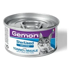 GEMON - Wet Cat Mousse Sterilised Tuna/Pork 85g
