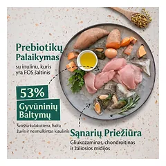 Šalto spaudimo suaugusių šunų maistas su kalakutiena – Tribal Fresh Pressed Adult Turkey, 2,5 kg — 2 nuotrauka