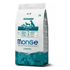 Monge All Breeds Hypoallergenic (lašiša/tunas) sausas pašaras šunims 2.5 kg parduotuvėje 1petshop.lt