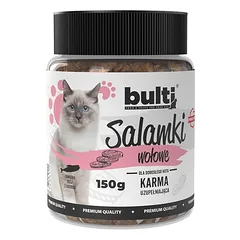 BULTI Salamis skanėstai katėms, mėsos užkandis 150 g — 2 nuotrauka