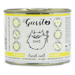 GUSSTO Cat Fresh Calf šlapias kačių maistas 200 g parduotuvėje mumbo.lt