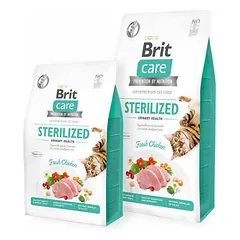 Brit Care Cat Grain-Free Sterilized Urinary Health be grūdų sausas maistas sterilizuotoms katėms, 0,4 kg