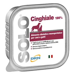 Solo vieno baltymo konservai šunims ir katėms „Cinghiale“ su šerniena