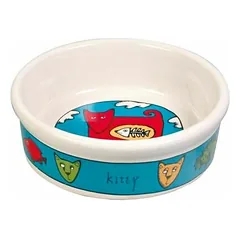 TRIXIE keraminis dubenėlis gyvūnams, 0,2 l, 12 cm, įvairių spalvų (pak. 4) — 3 nuotrauka