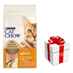 PURINA Cat Chow Adult Salmon Food 15kg  + STAIGMENA KATEI