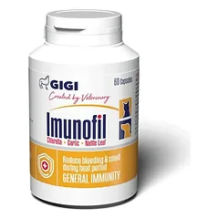 GIGI Imunofil pašaro papildas imunitetui tabletėmis, šunims ir katėms, N60