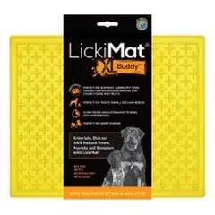 Laižymo kilimėlis LickiMat Dog Buddy XL, geltonas