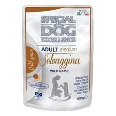 Special Dog Excellence Multipack Pouches Medium Adult su jautiena / žvėriena, drėgnas maistas šunims 4x100 g — 4 nuotrauka