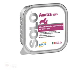 DRN Solo Anatra 100g Ir 300g (Antiena) Konservai šunims ir katėms