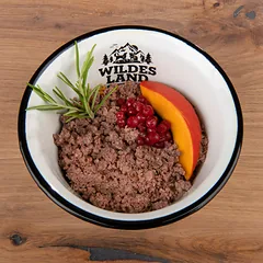 WILDES LAND fierce begrūdžiai konservai suaugusiems šunims su elniena ir moliūgais, 150 g — 3 nuotrauka
