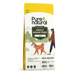 PURENATURAL GRAIN-FREE SAUSAS MAISTAS ŠUNIMS SU KIAULIENA, 12 KG