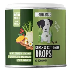 Tierliebhaber Gras & Kotfresser Drops für Hunde