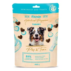 Fitmin Semimoist Play & Train Turkey šunų skanėstai dresūrai, 400 g