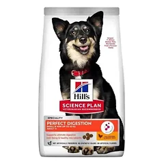 HILL'S Science Plan Adult Small Mini Perfect Digestion Chicken 2x6 kg vištiena, maistui skirtas mažiems ir miniatiūriniams šunims, skatinantis sveiką virškinimą