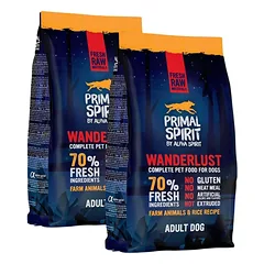 PRIMAL SPIRIT Wanderlust minkštas maistas šunims su vištiena ir ryžiais 2x1 kg