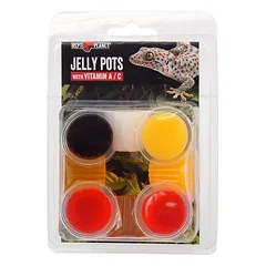 Repti Planet Jelly Pots Vitamines Mixed papildomas maistas ropliams ir bestuburiams su A ir C vitaminais, 8 vnt. x 16 g