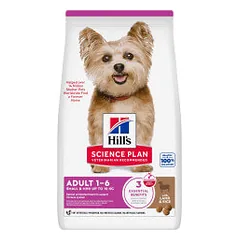 Hill's Science Plan Adult Small & Mini sausas pašaras su ėriena ir ryžiais mažų veislių šunims - Pet24
