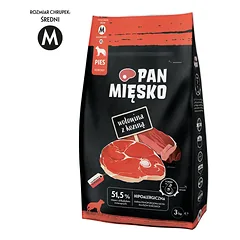 PAN MIĘSKO Jautiena su kaulais, M, 3 kg