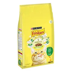 PURINA Friskies su triušiena, vištiena ir daržovėmis, sausas maistas katėms, 1,5 - 2,9 kg — 2 nuotrauka