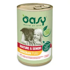 Oasy Mature & Senior Chicken konservai su vištiena vyresnio amžiaus šunims