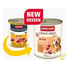 Animonda GranCarno Dog kalakutas, drėgnas maistas šunims 800 g — 2 nuotrauka