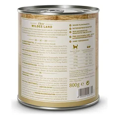 WILDES LAND Classic Adult Chicken with Carrot konservai šunims su vištiena ir morkomis, 800 g — 2 nuotrauka