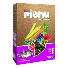 Comfy menu pašaro granulės šinšiloms, 500g