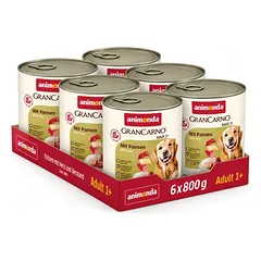 Animonda GranCarno Adult konservai šunims su galvijų skrandžiais, 800g*6vnt