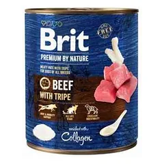 Brit Premium by Nature Beef with Tripes konservai šunims su jautiena ir žarnokais